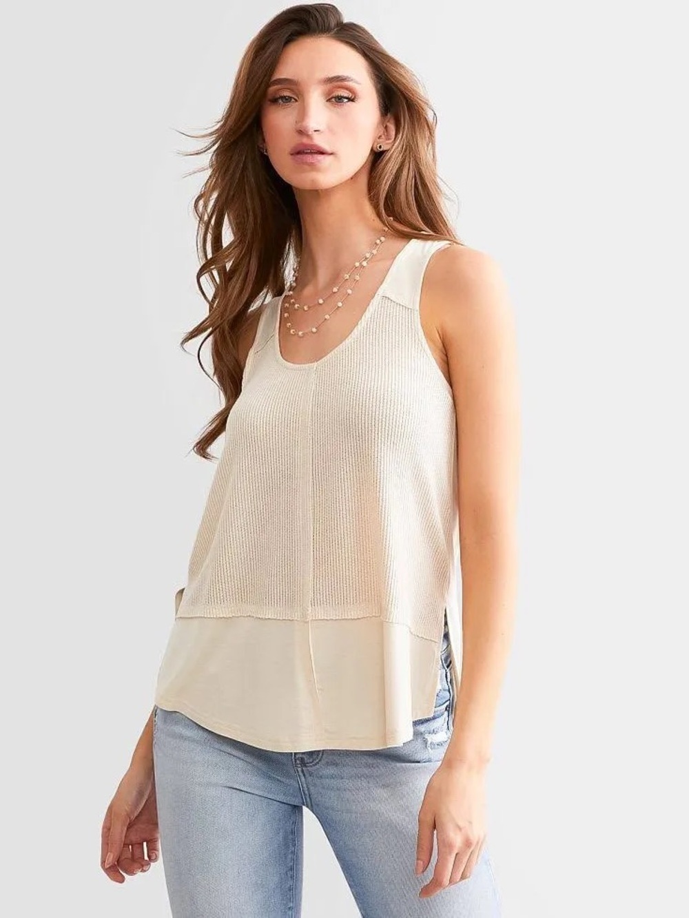 White Crow Rayon Harrison Tank Top, Small -NWOT
